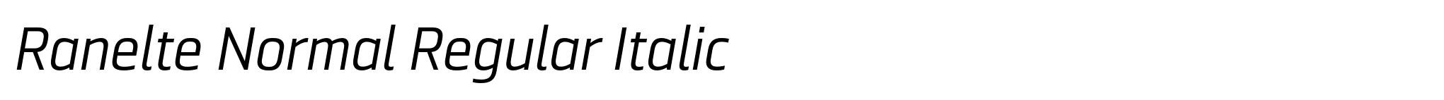 Ranelte Normal Regular Italic image